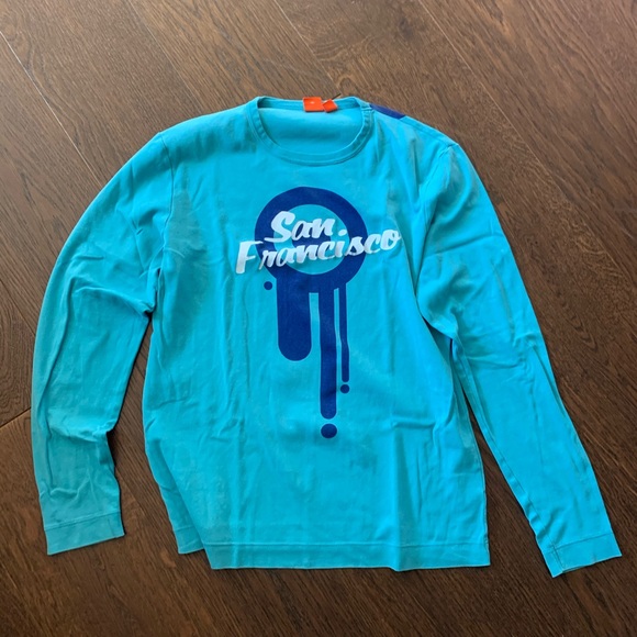 baby blue hugo boss t shirt